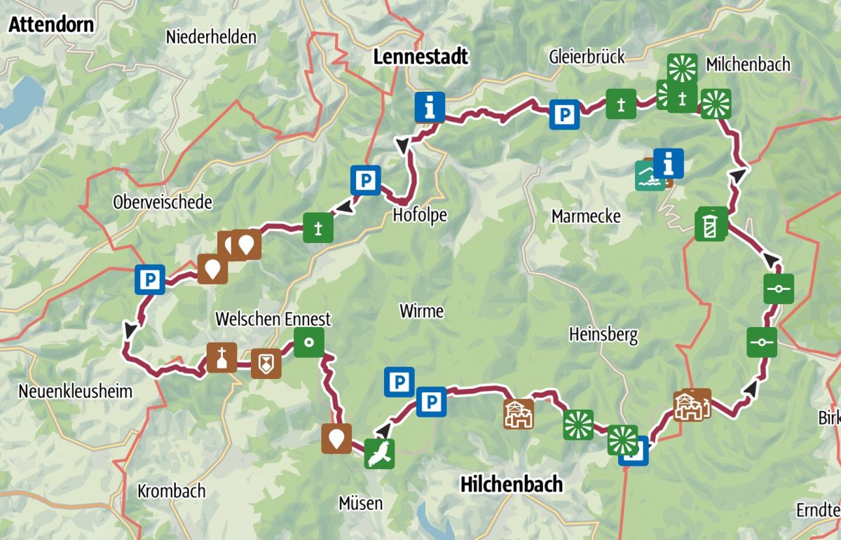 Der Hundem-Paad südlich von Lennestadt