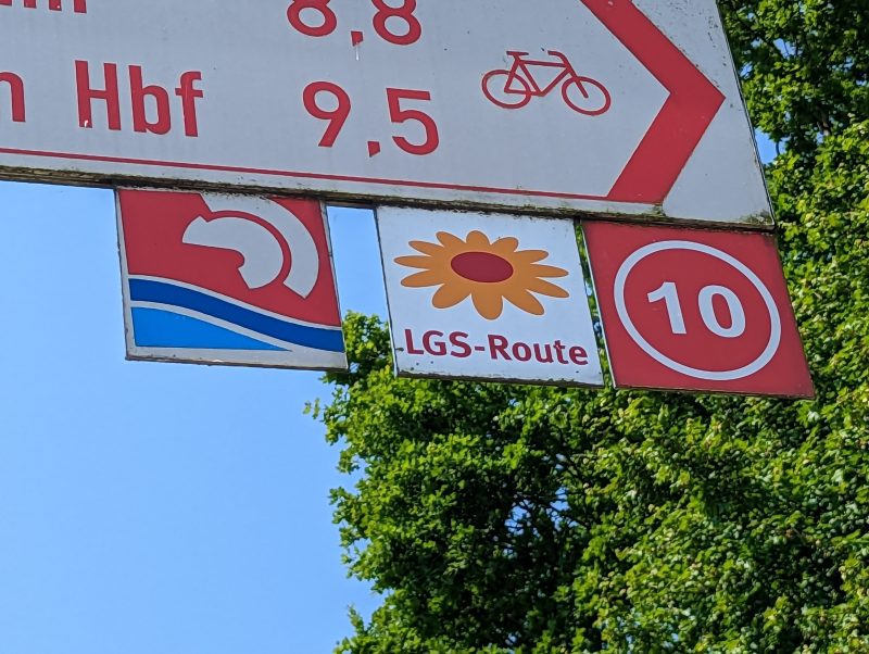 Schleifen auf der Landesgartenschauroute NRW.