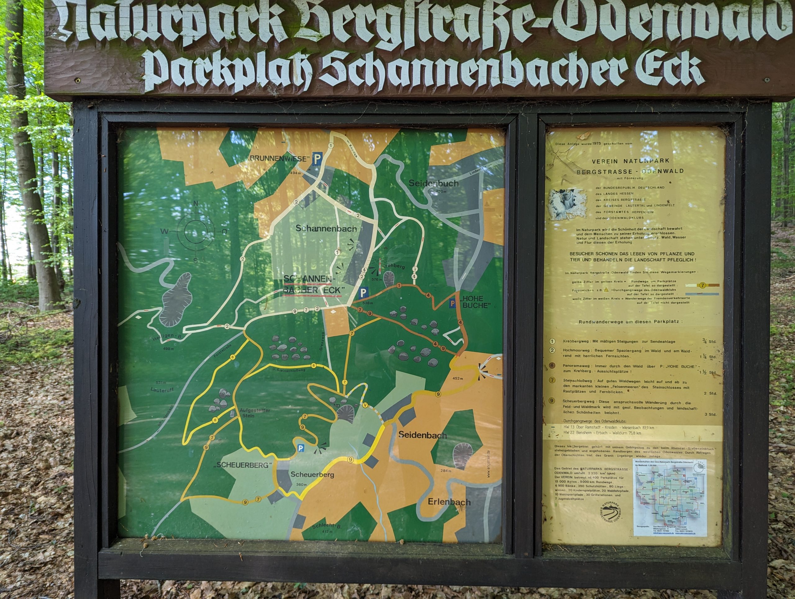 Wanderparkplatzrunden im Odenwald