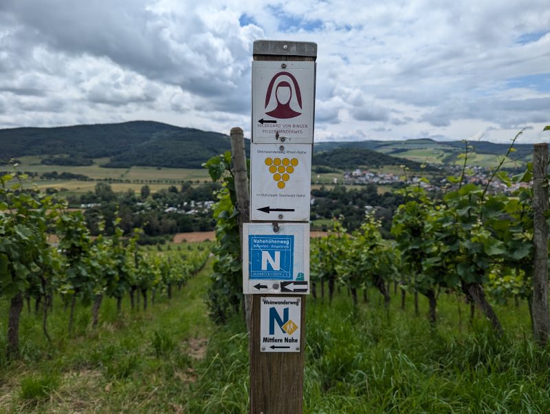 Mit Rad und Wandersocke auf dem Campingplatz Nahemühle